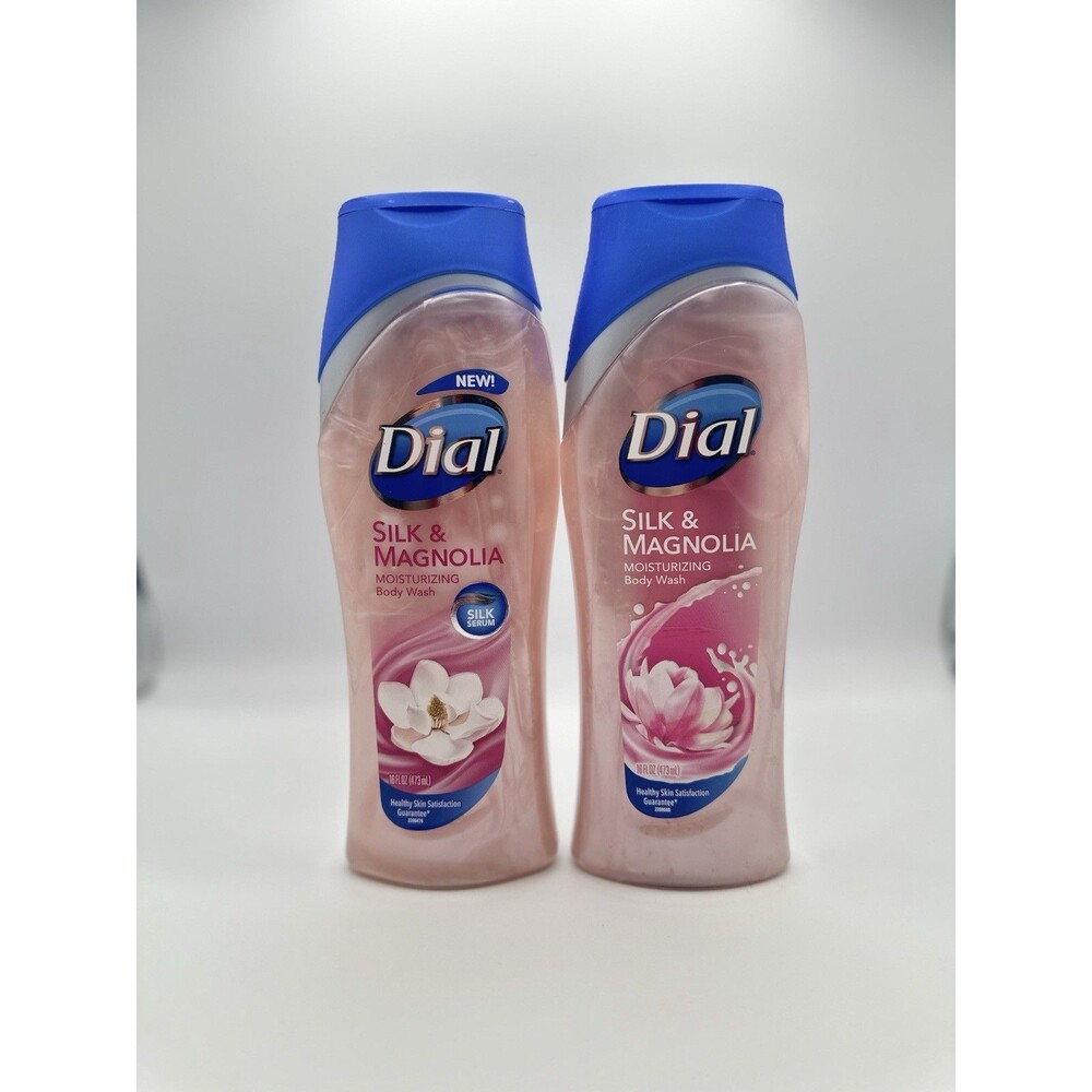 2 x Dial Silk & Magnolia Moisturizing Body Wash 16 fl oz each - New